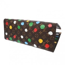 LOUIS VUITTON Louis Vuitton Monogram On the Go MM Yayoi Kusama Collaboration Brown/Multicolor M46379 Women's Canvas Handbag