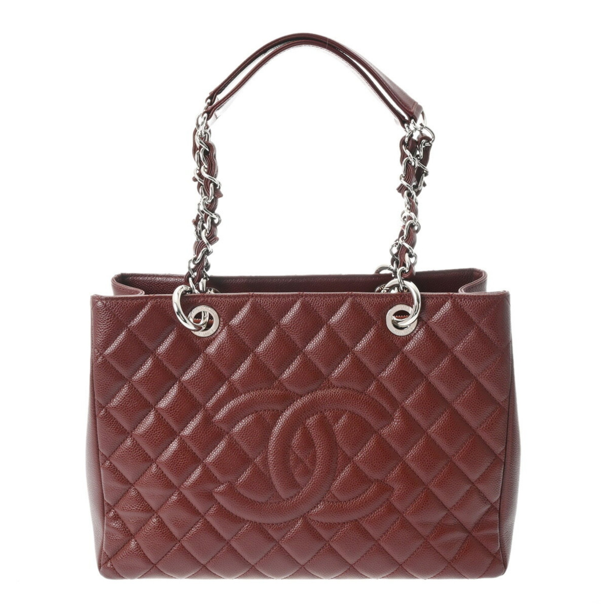 CHANEL Chanel Matelasse GST Tote Bordeaux Women's Caviar Skin Bag