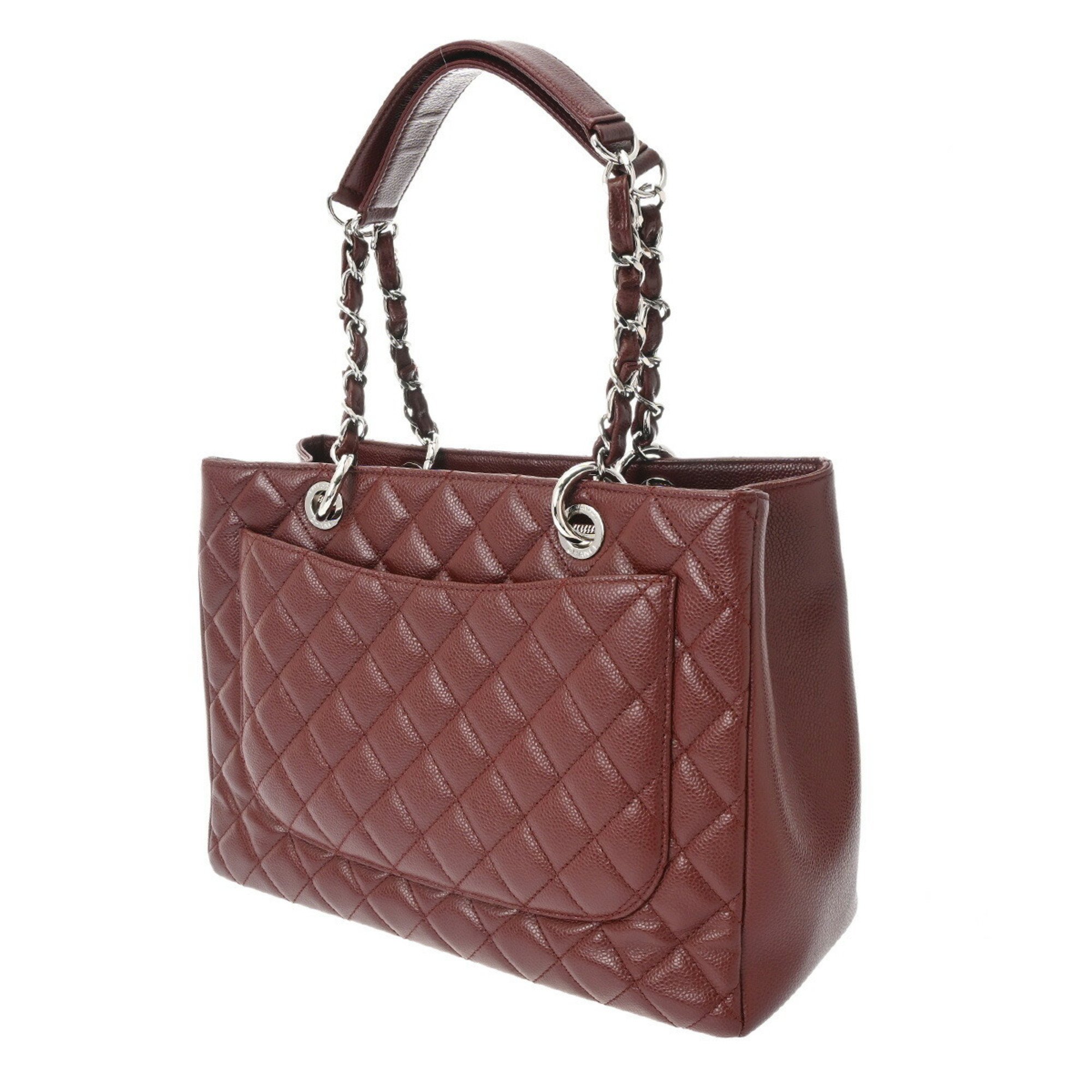 CHANEL Chanel Matelasse GST Tote Bordeaux Women's Caviar Skin Bag