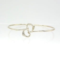 TIFFANY&Co. Tiffany Double Heart Bangle, 925 Silver, for Women