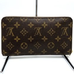 LOUIS VUITTON Louis Vuitton Zippy Organizer Round Long Wallet Monogram Canvas Brown M60002 Men's Women's