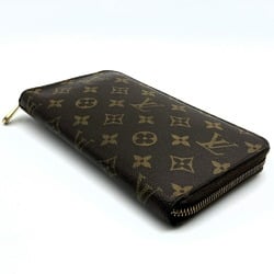 LOUIS VUITTON Louis Vuitton Zippy Organizer Round Long Wallet Monogram Canvas Brown M60002 Men's Women's