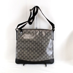 GUCCI 145857 002123 Shoulder Bag GG Crystal Black Women's