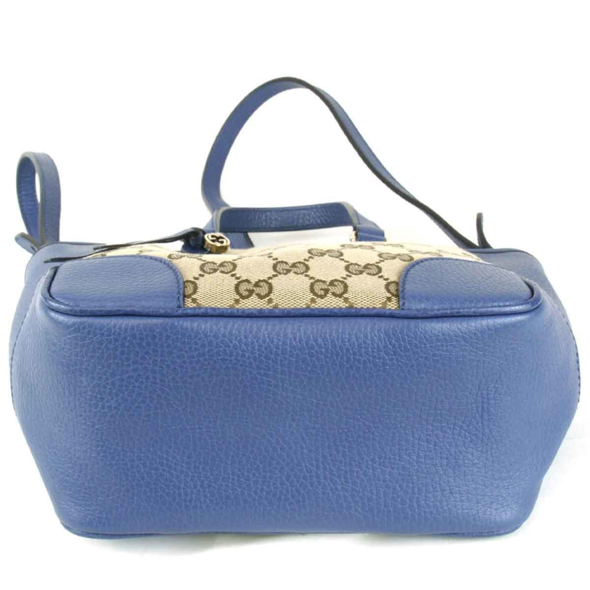 GUCCI 449241 498879 Handbag GG Canvas Blue Women's