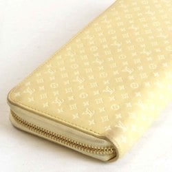 LOUIS VUITTON Nano Monogram Zippy Wallet M82229 Long Leather Yellow Women's