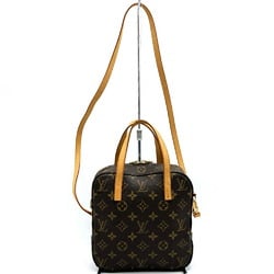 LOUIS VUITTON Spontini Shoulder Bag Monogram Canvas Brown M47500 Women's