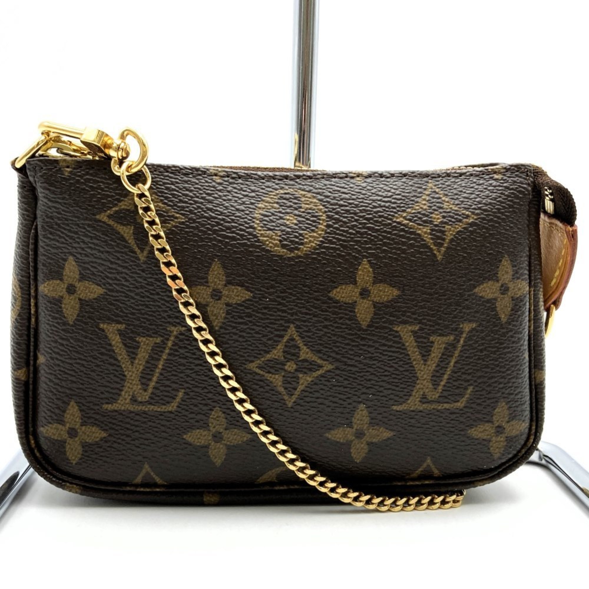 LOUIS VUITTON Louis Vuitton Pochette Accessoires Pouch Monogram Canvas Brown M58009 Women's