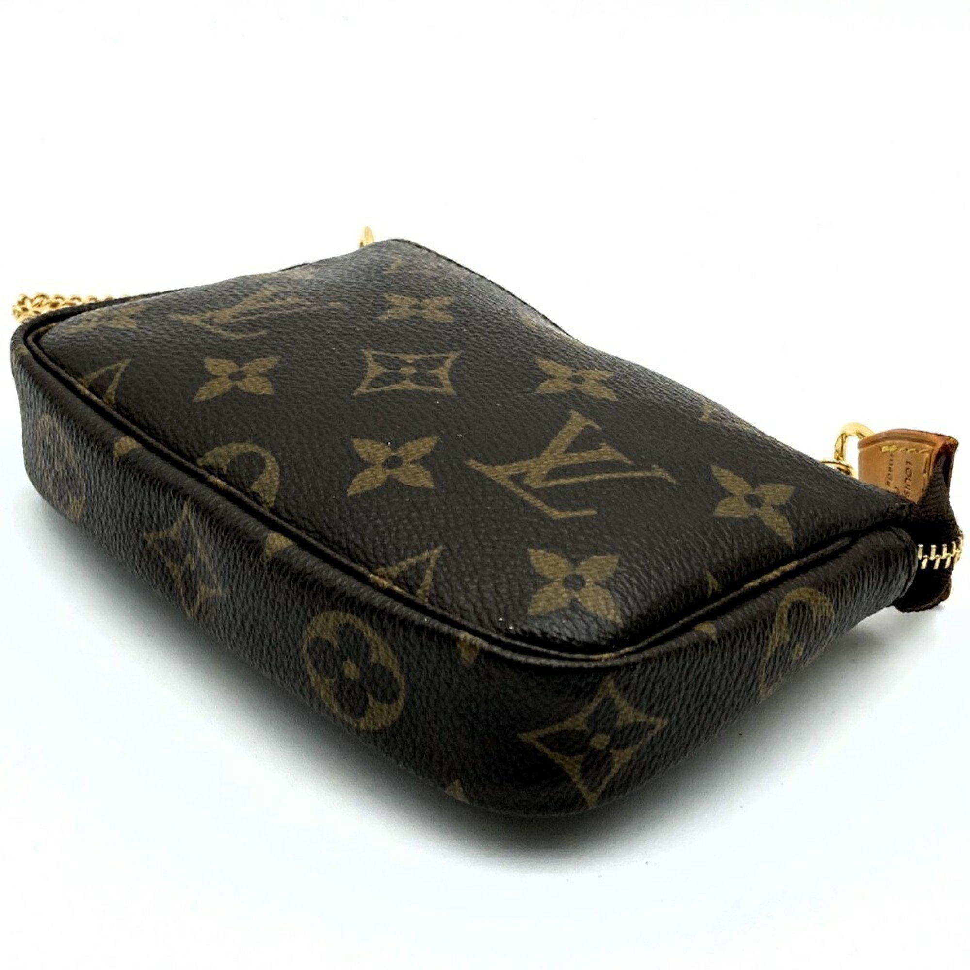 LOUIS VUITTON Louis Vuitton Pochette Accessoires Pouch Monogram Canvas Brown M58009 Women's