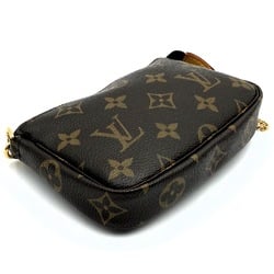 LOUIS VUITTON Louis Vuitton Pochette Accessoires Pouch Monogram Canvas Brown M58009 Women's