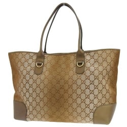 GUCCI Heart Bit Tote Bag 269956 520981 GG Canvas Brown Gold