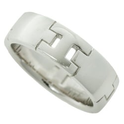 Hermes Hercules Ring H K18WG #55 Approx. Size 14.5 White Gold