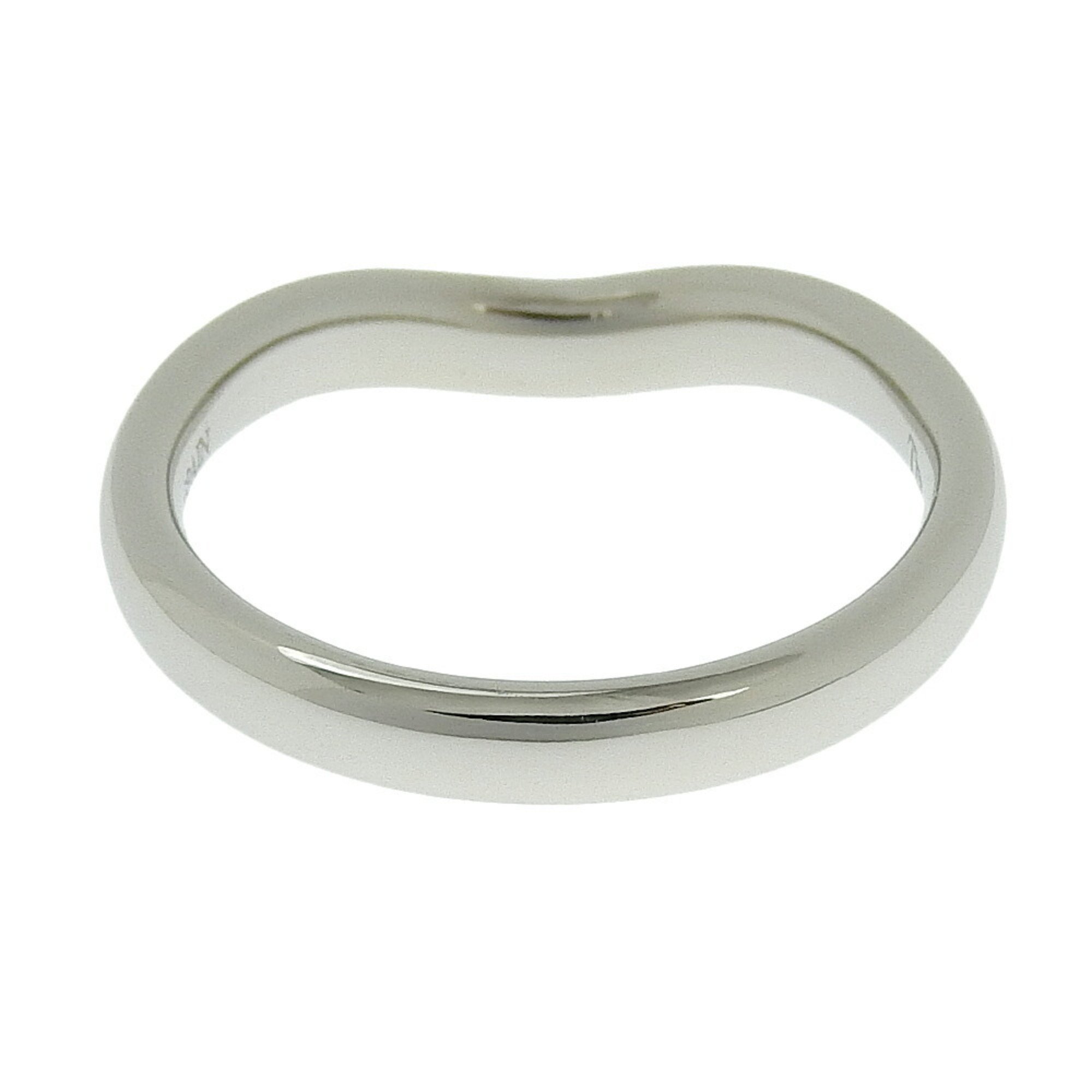 Tiffany & Co. Curved Band Ring, Pt950 Platinum, Size 10.5