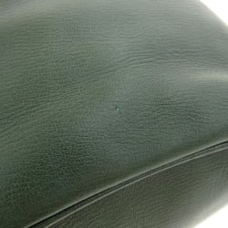 LOEWE Velazquez Vanity Bag Handbag Leather Green x Blue Bicolor