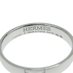 Hermes Hercules Ring H K18WG #61 Approx. Size 20 White Gold