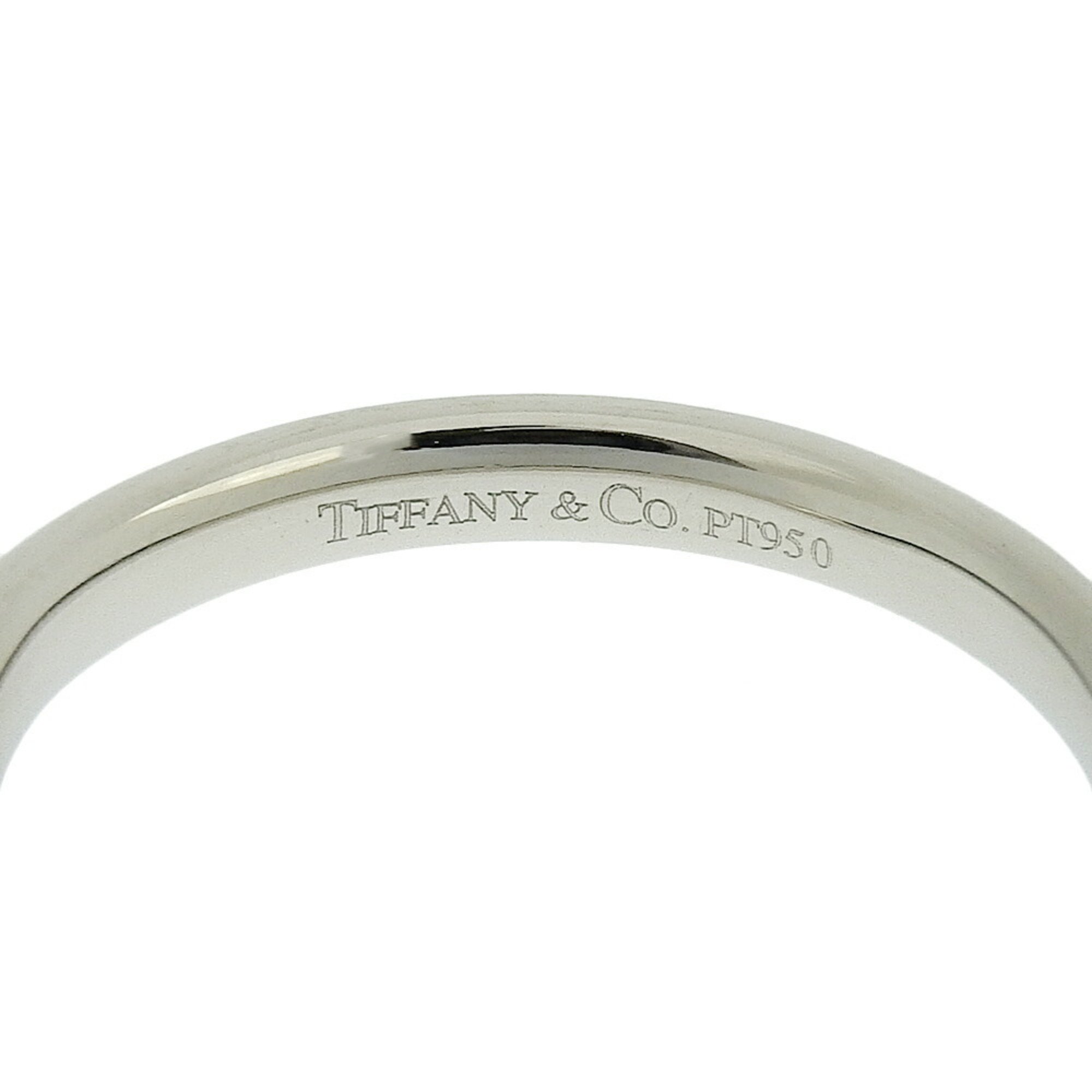 Tiffany & Co. Curved Band Ring, Pt950 Platinum, Size 18.5