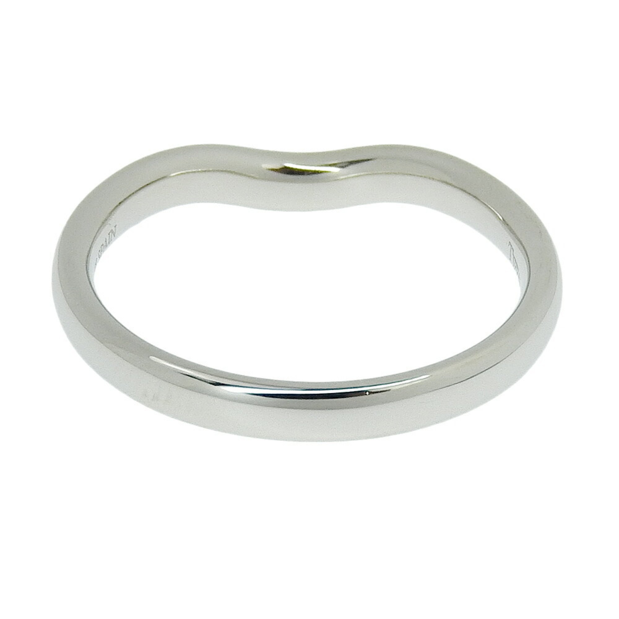 Tiffany & Co. Curved Band Ring, Pt950 Platinum, Size 18.5