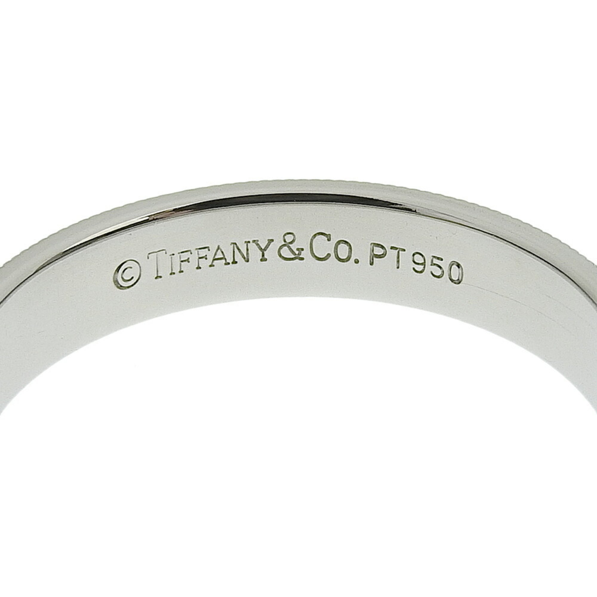 Tiffany & Co. Together Milgrain Band Ring, Pt950 Platinum, Size 15