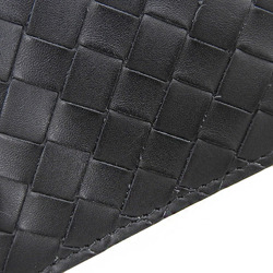 BOTTEGA VENETA Intrecciato Money Clip 123180 Bi-fold Wallet Leather Black