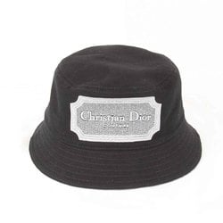 Christian Dior Bucket Hat Size L Cotton/Rayon/Polyester Black Women's