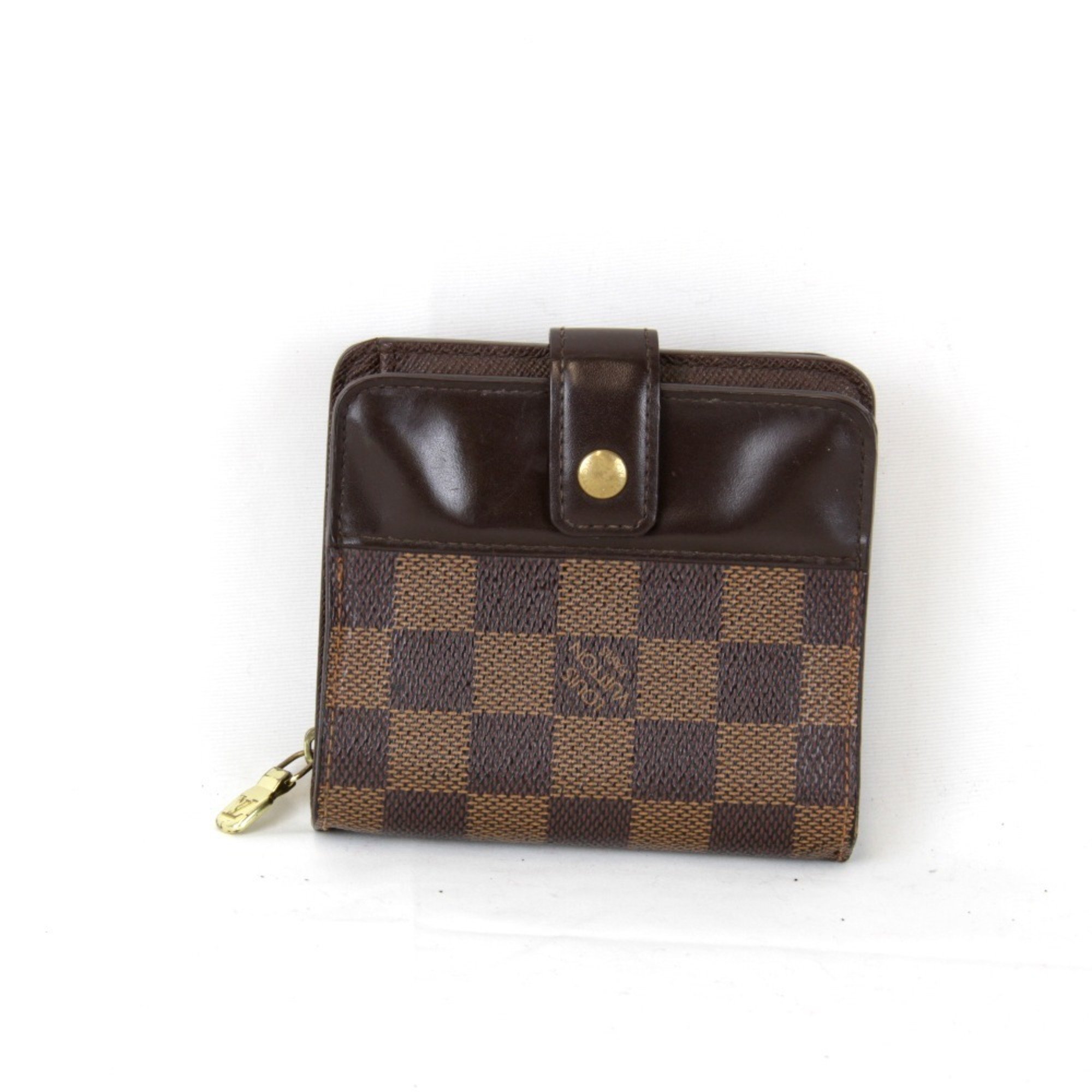 LOUIS VUITTON Louis Vuitton Ebene N61668 Wallet Damier Canvas Brown Women's