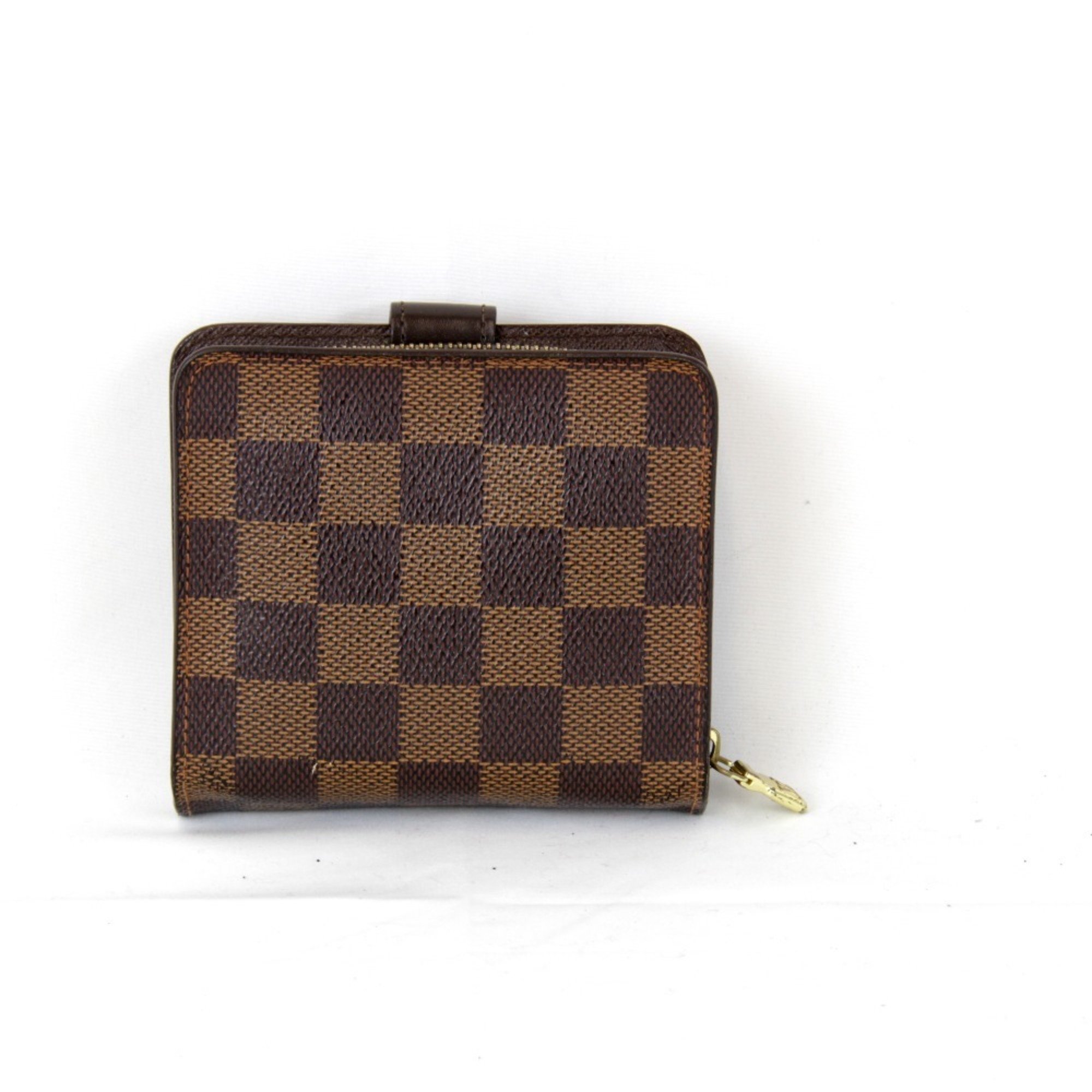 LOUIS VUITTON Louis Vuitton Ebene N61668 Wallet Damier Canvas Brown Women's