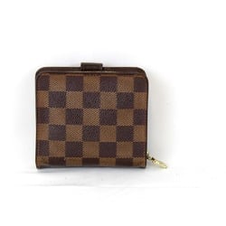 LOUIS VUITTON Louis Vuitton Ebene N61668 Wallet Damier Canvas Brown Women's