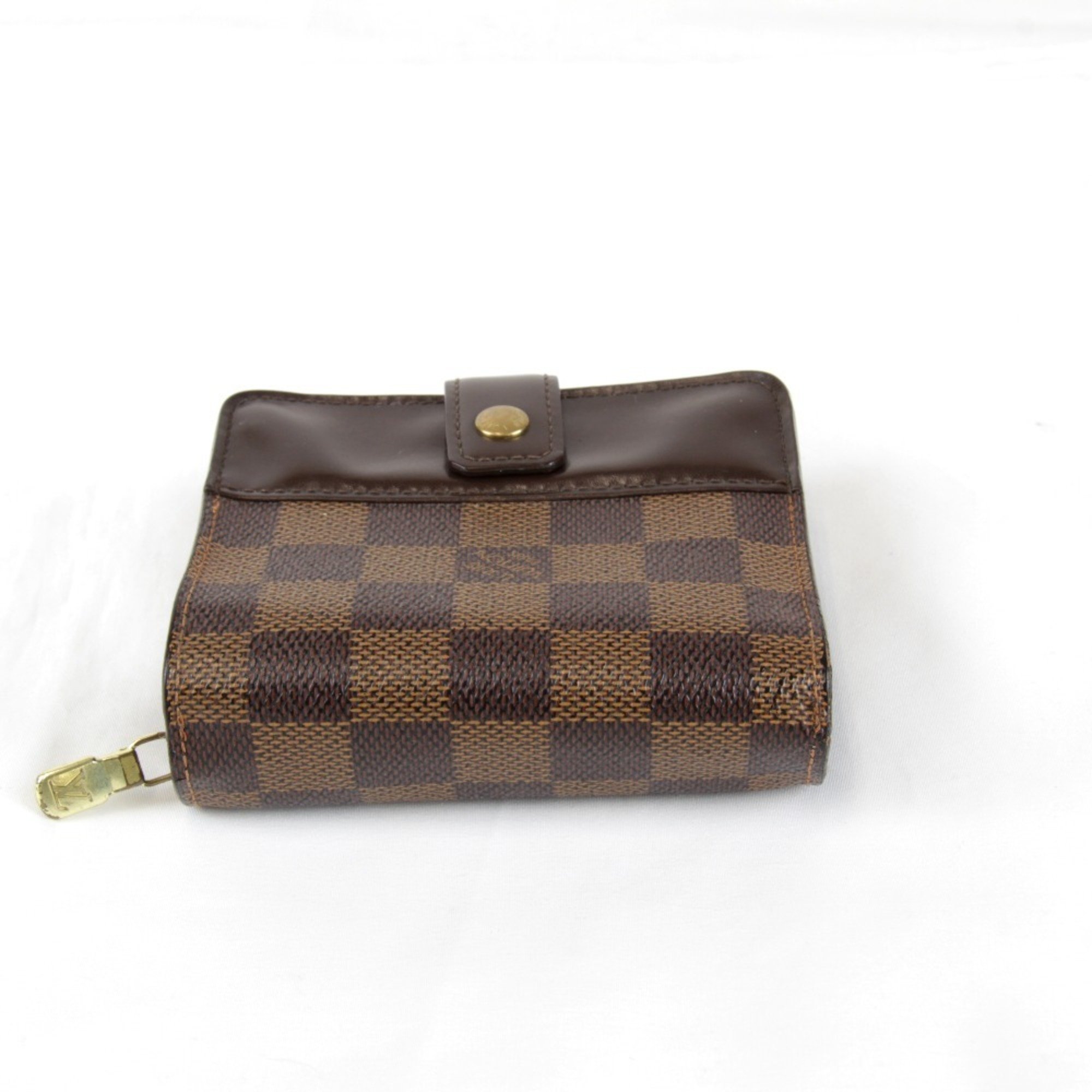 LOUIS VUITTON Louis Vuitton Ebene N61668 Wallet Damier Canvas Brown Women's