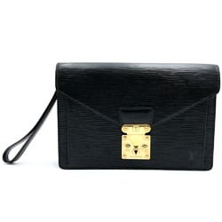 LOUIS VUITTON Louis Vuitton Pochette Serie Dragonne Clutch Bag Epi Leather Noir Black M52612 Women's