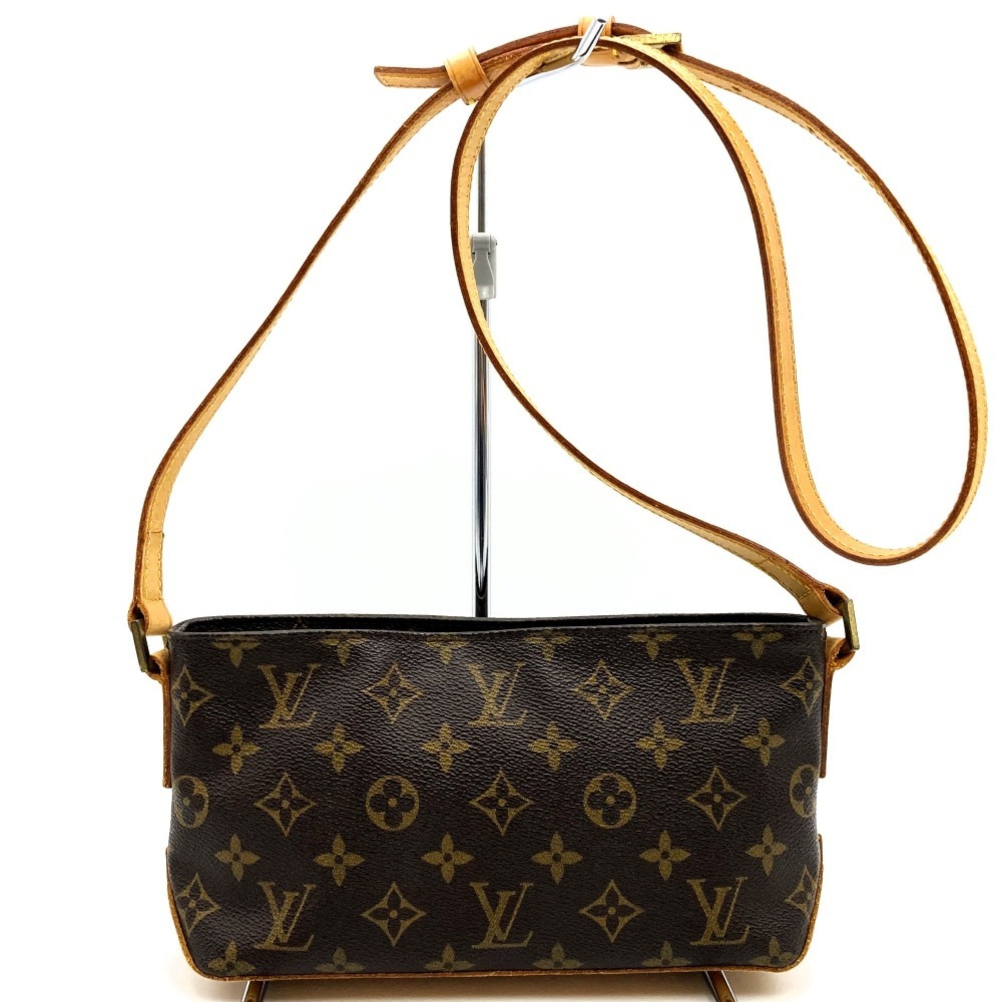 LOUIS VUITTON Louis Vuitton Trotter Shoulder Bag Monogram Canvas Brown M51240 Women's