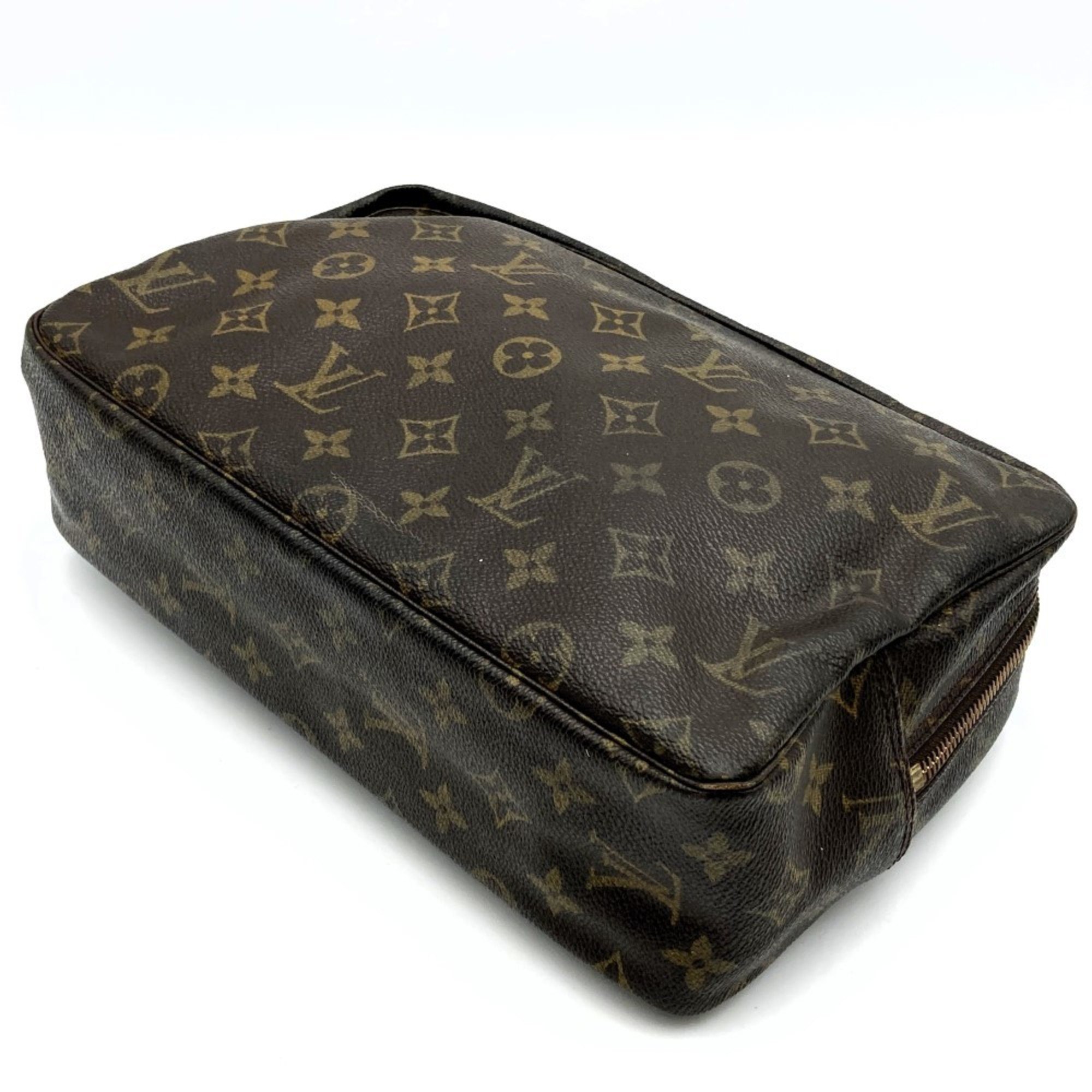 LOUIS VUITTON Louis Vuitton True Toilette 28 Pouch Monogram Canvas Brown M47522 Women's