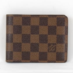 LOUIS VUITTON Louis Vuitton Portefeuille Multiple N60895 Bi-fold Wallet Damier Canvas Brown Women's