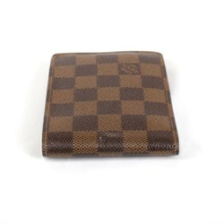 LOUIS VUITTON Louis Vuitton Portefeuille Multiple N60895 Bi-fold Wallet Damier Canvas Brown Women's