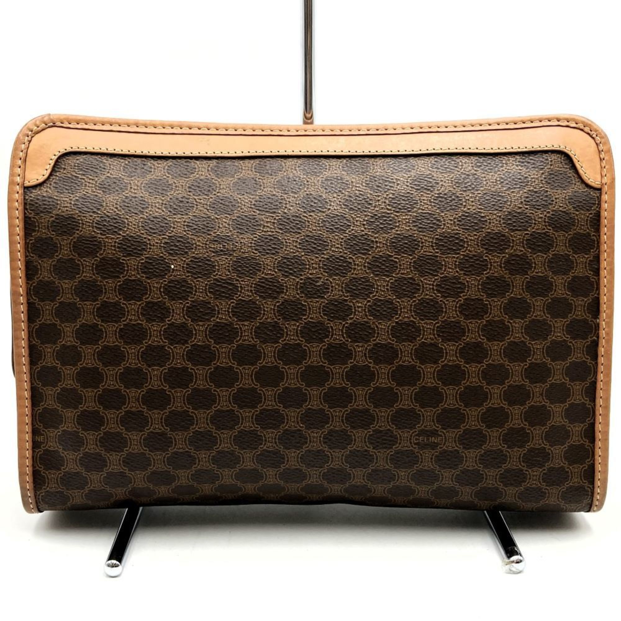 CELINE Macadam clutch bag, second brown, for women and men