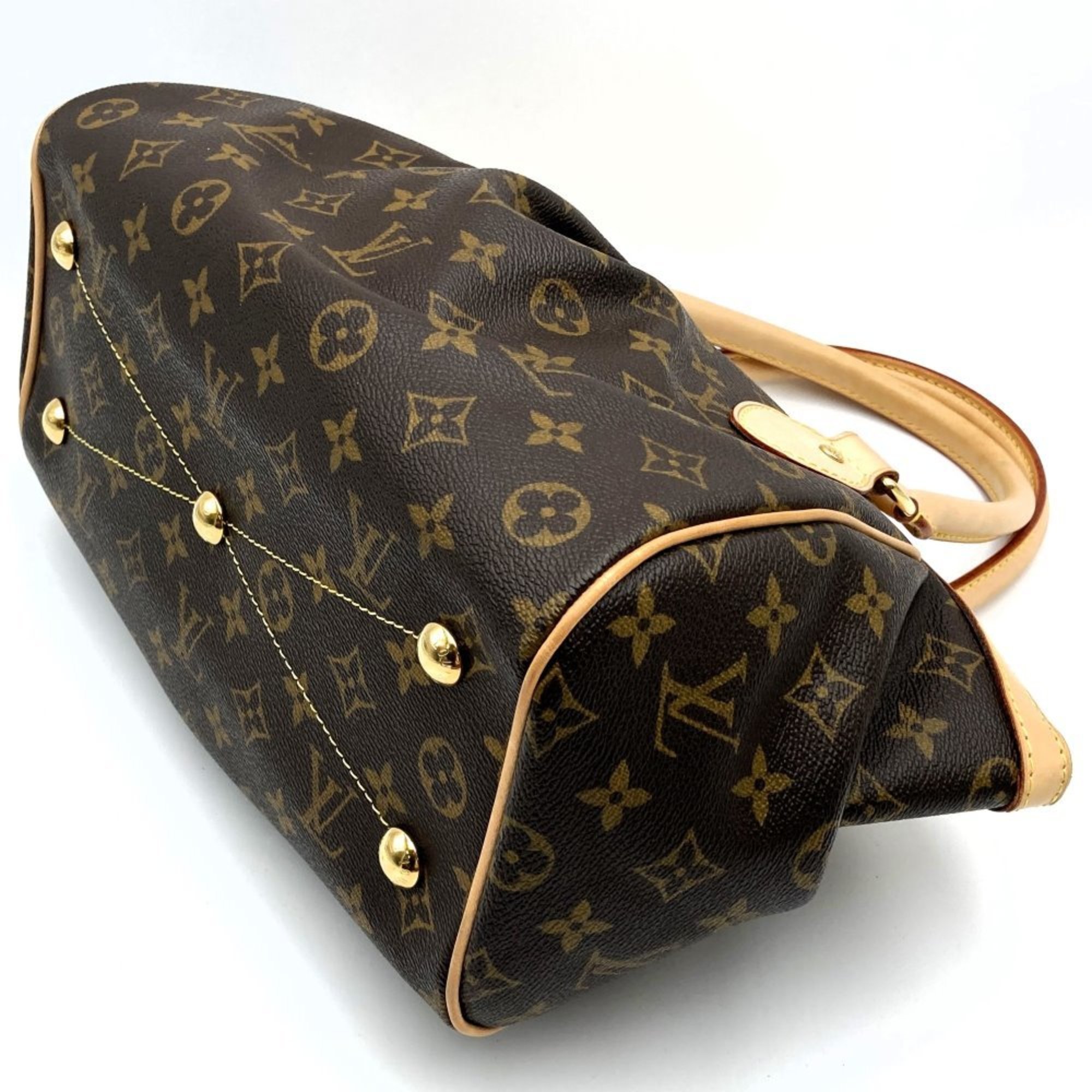 LOUIS VUITTON Tivoli PM Handbag Monogram Canvas Brown M40143 Women's