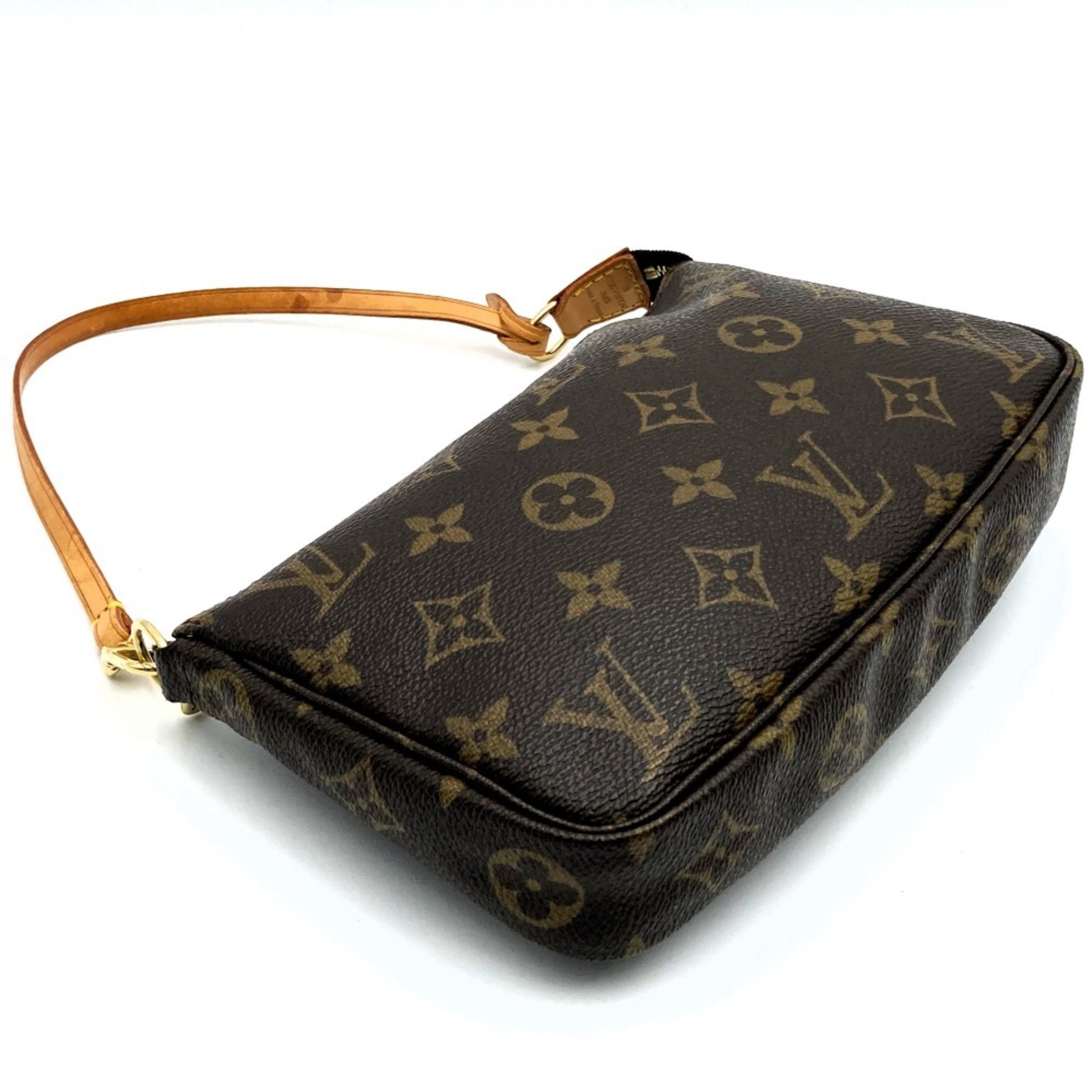 LOUIS VUITTON Louis Vuitton Pochette Accessoires (old) Pouch Monogram Canvas Brown M51980 Women's