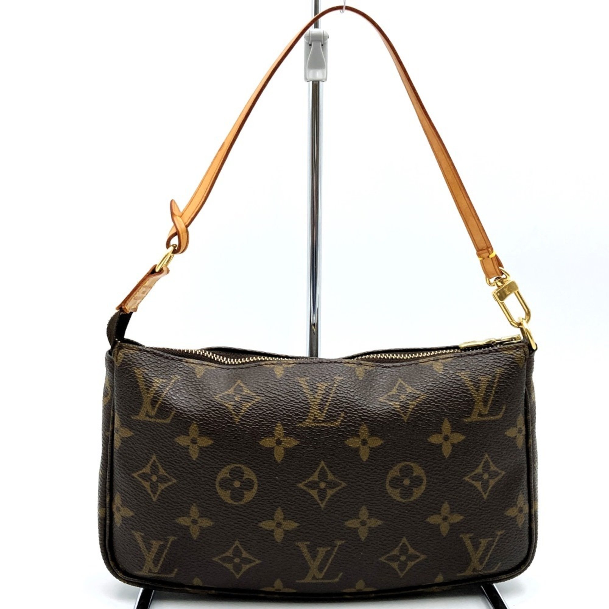 LOUIS VUITTON Louis Vuitton Pochette Accessoires (old) Pouch Monogram Canvas Brown M51980 Women's