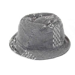 LOUIS VUITTON Louis Vuitton Bonnet Damier Giant Wave MP2745 Hat Cotton Grey Women's