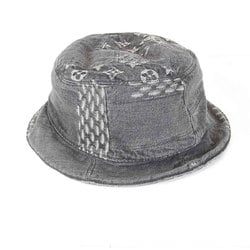 LOUIS VUITTON Louis Vuitton Bonnet Damier Giant Wave MP2745 Hat Cotton Grey Women's