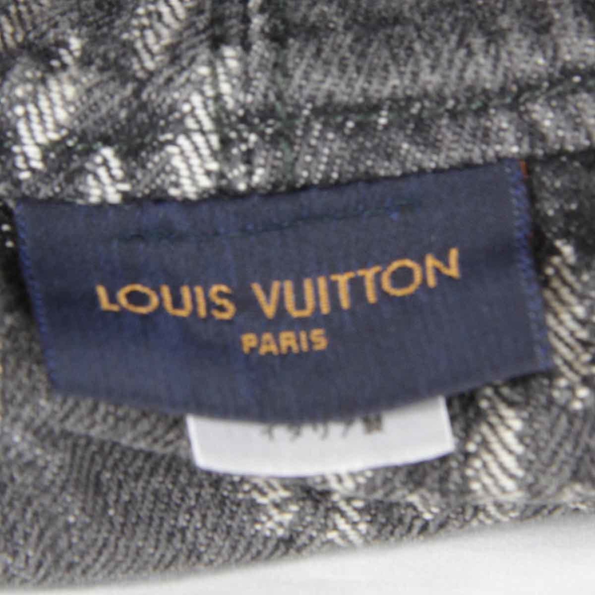 LOUIS VUITTON Louis Vuitton Bonnet Damier Giant Wave MP2745 Hat Cotton Grey Women's