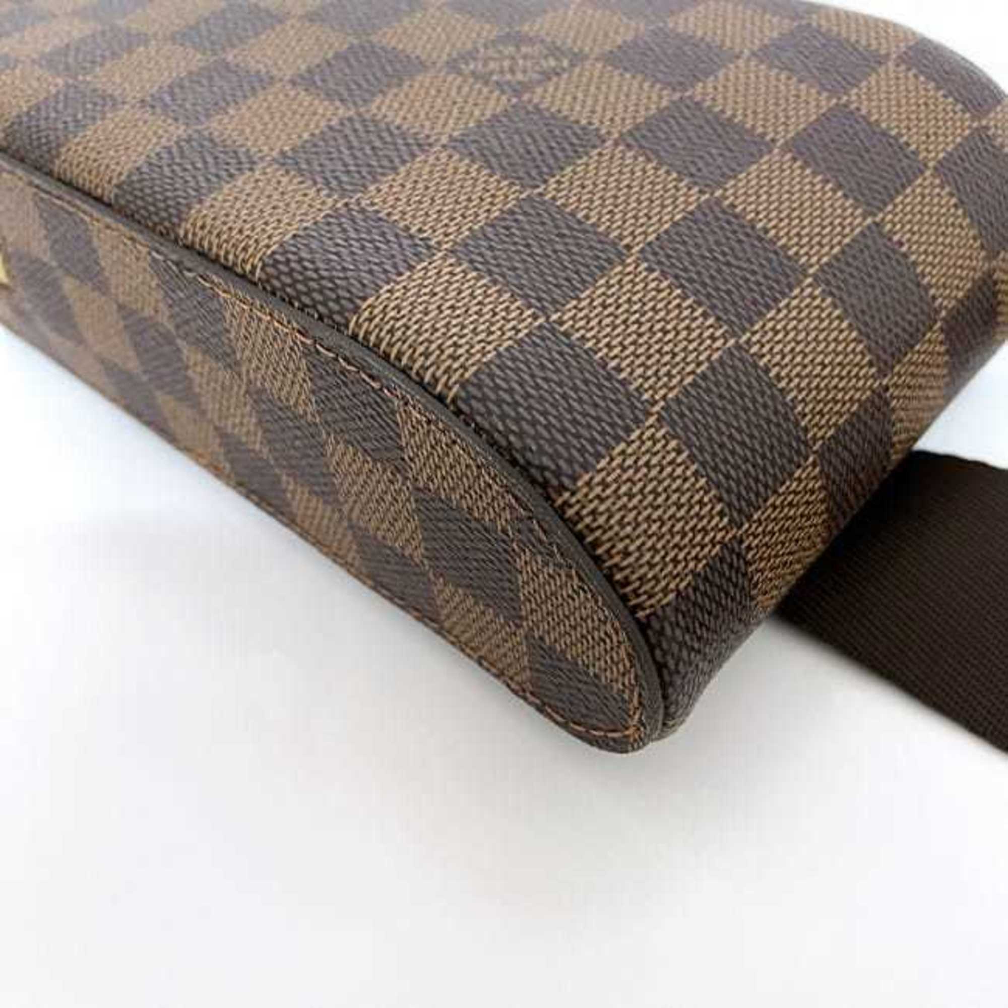 Louis Vuitton Body Bag Geronimos f-21590 Brown Damier Ebene N51994 Canvas CA3150 LOUIS VUITTON Crossbody Waist Unisex