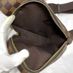 Louis Vuitton Body Bag Geronimos f-21590 Brown Damier Ebene N51994 Canvas CA3150 LOUIS VUITTON Crossbody Waist Unisex