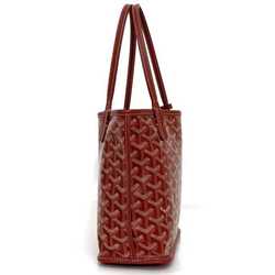 Goyard Tote Bag Ange f-21628 Red Chevroche Calfskin Goyardine Canvas SUT020660 GOYARD Handbag Henribone Reversible Women's Men's