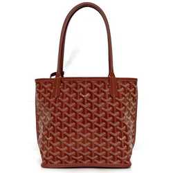 Goyard Tote Bag Ange f-21628 Red Chevroche Calfskin Goyardine Canvas SUT020660 GOYARD Handbag Henribone Reversible Women's Men's