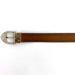 Louis Vuitton Belt Santur Classic ec-21564 Black Silver Ardoise Taiga M6843 Waist ~88cm Leather CT2192 LOUIS VUITTON