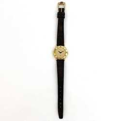 Gucci Watch f-21531 Gold Dark Brown Interlocking 3000L SS Leather Quartz 0210*** GUCCI Women's Dial Battery Operated GG