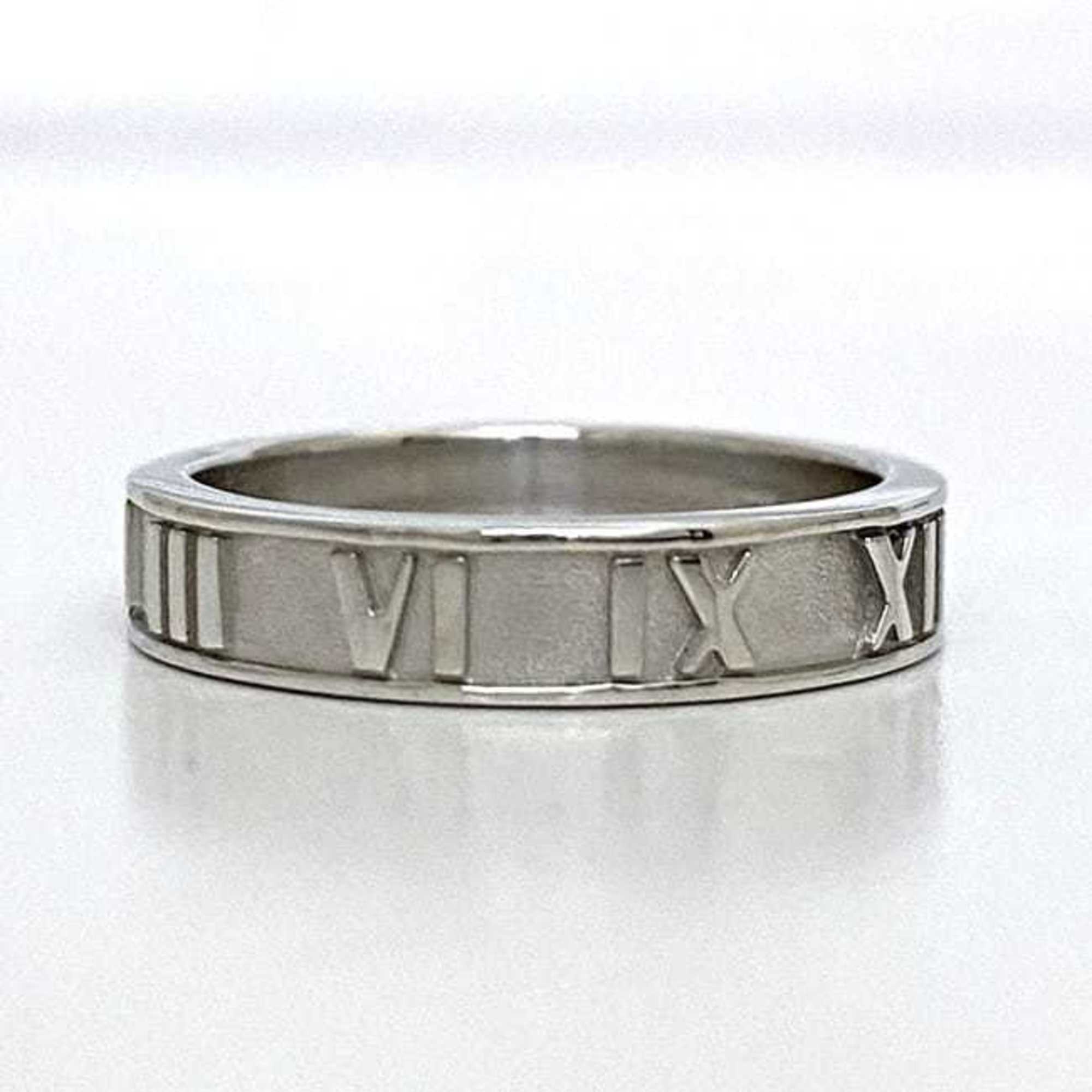 Tiffany Ring ec-21497 Silver Atlas Size 10 Ag 925 TIFFANY&Co. Roman Numerals Women's