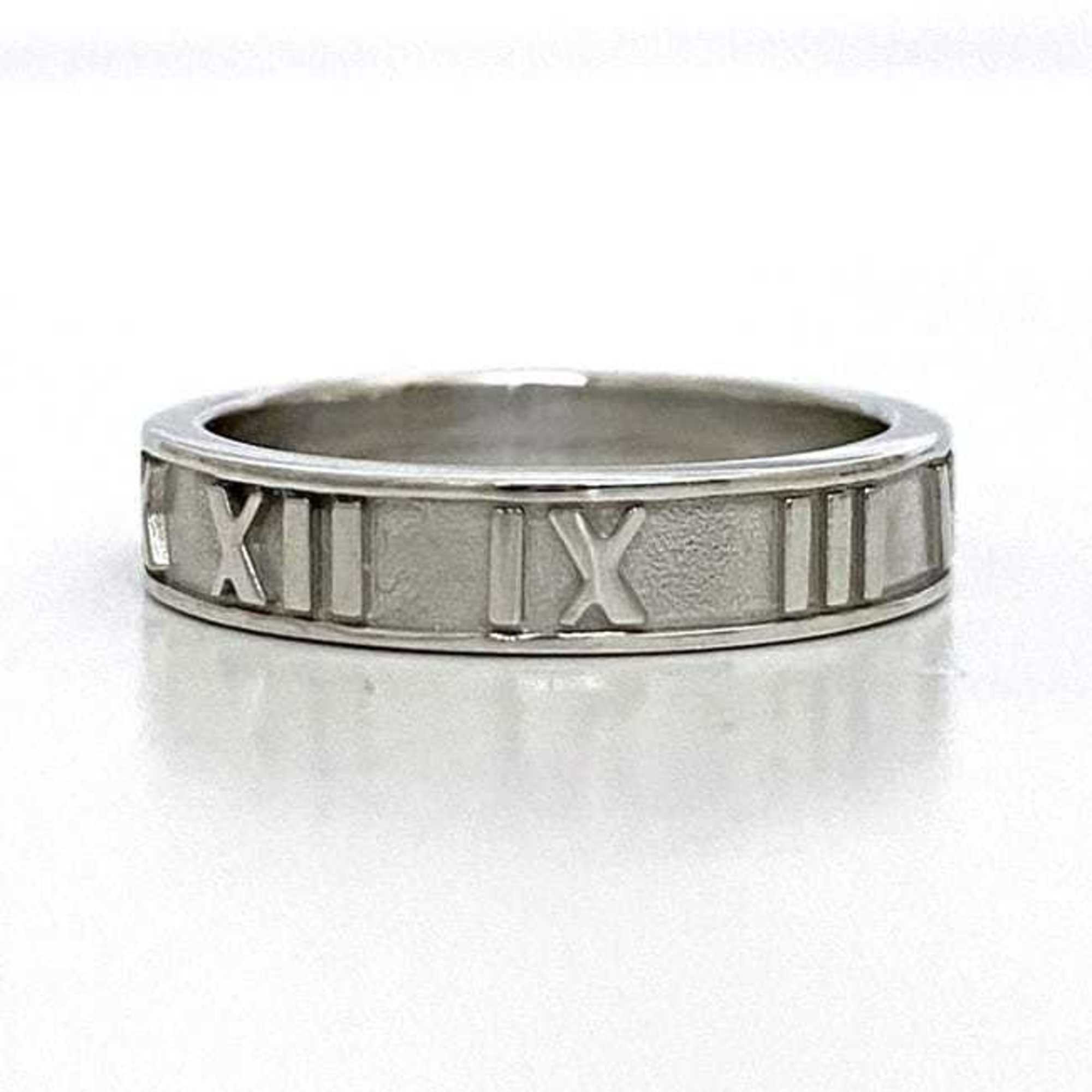 Tiffany Ring ec-21497 Silver Atlas Size 10 Ag 925 TIFFANY&Co. Roman Numerals Women's