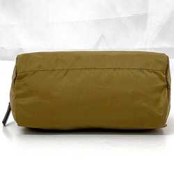 Prada pouch ec-21532 beige brown TABACCO VELA 1N0693 nylon 42 PRADA Vela plate ladies case