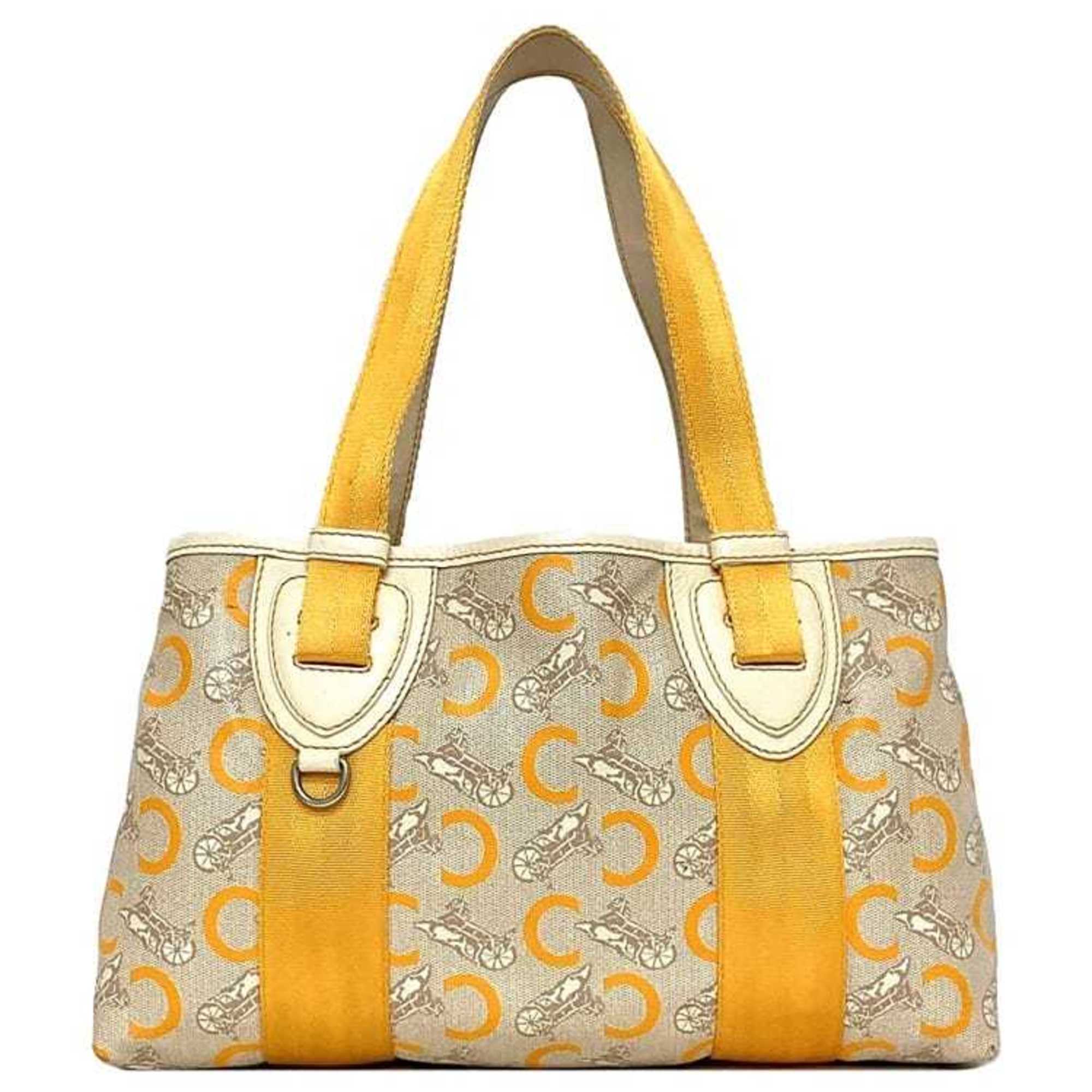 Celine Tote Bag ec-21549 Beige Yellow C Macadam PVC Leather SIS0/46 CELINE Women's Pattern