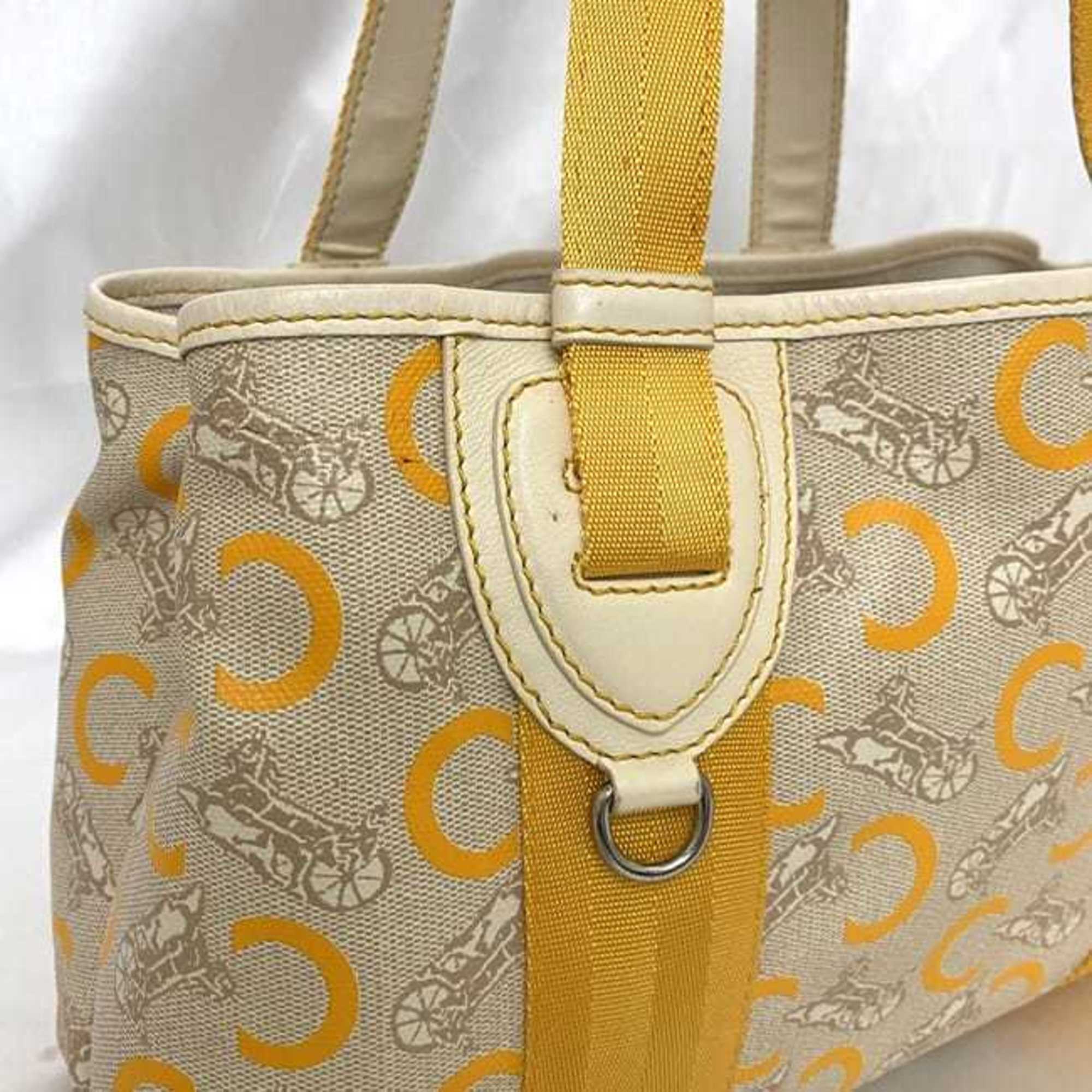 Celine Tote Bag ec-21549 Beige Yellow C Macadam PVC Leather SIS0/46 CELINE Women's Pattern